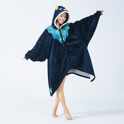Mua Pentagram Flannel Hoodie chăn màu Cape điều hòa không khí ấn bản tùy chỉnh Oodie online manufacture