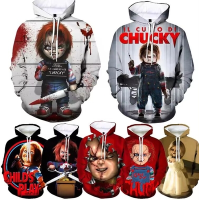 Mua Chucky in Hoodie kích cỡ lớn Người đàn ông phim kinh dị 3D in Hoodies online manufacture
