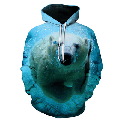 Mua Cotton Polyester Blend Men's Regular-Fit Short-Sleeve Print Hoodie online manufacture
