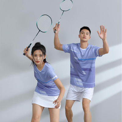Mua Áo thể thao Đồ huấn luyện badminton phụ nữ và nam giới Áo thun in đầy đủ online manufacture