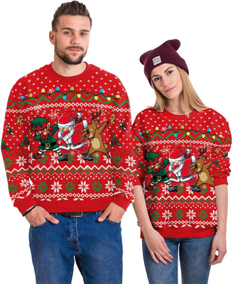 Mua Unisex Quần áo Giáng sinh xấu xí in 3D đồ họa hài hước áo thun tay dài áo phông Crewneck online manufacture