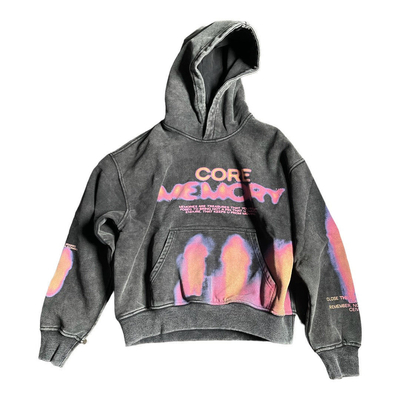 Streetwear 500gm Grey Sublimation Hoodie DTG Digital Printing Stone Acid Hoodie rửa sạch