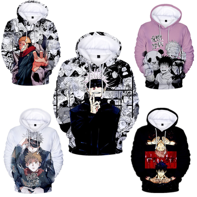 3D in Anime Custom Sublimated Hoodies