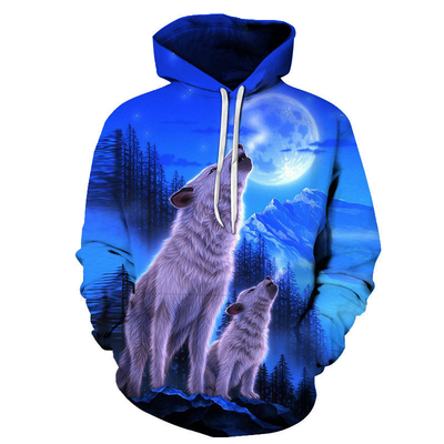 100% Polyester Sublimation Hoodies Sweatshirt tùy chỉnh chống nhăn