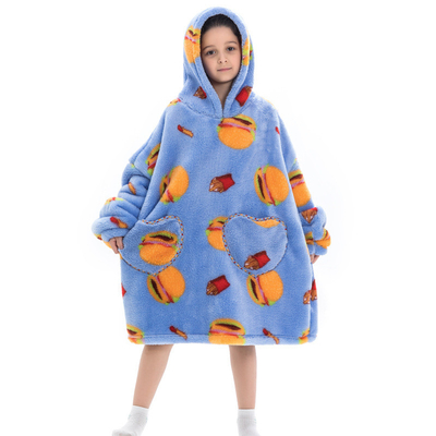 BSCI Chất chống sưng Chăn đeo Pyjamas Lười biếng áo len cho trẻ em