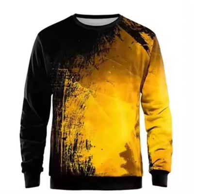 Logo tùy chỉnh Fleece Sublimation Print Sweater tay dài Streetwear Style