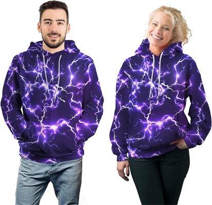 Unisex New Men's Novelty Hoodies Cool Lightning Graphic Hoody Fleece Pullover Hooded Sweatshirt